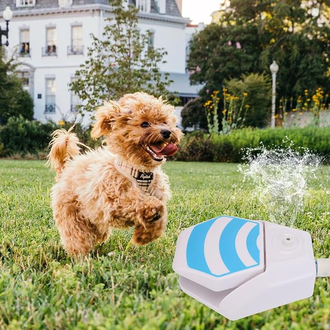 Dog Step On Sprinkler Outdoor Activated Pet Water Fountain Large Capacity Foot Activated Design Easy to Use with Upgrade Copper Valve Set for Drinking Water