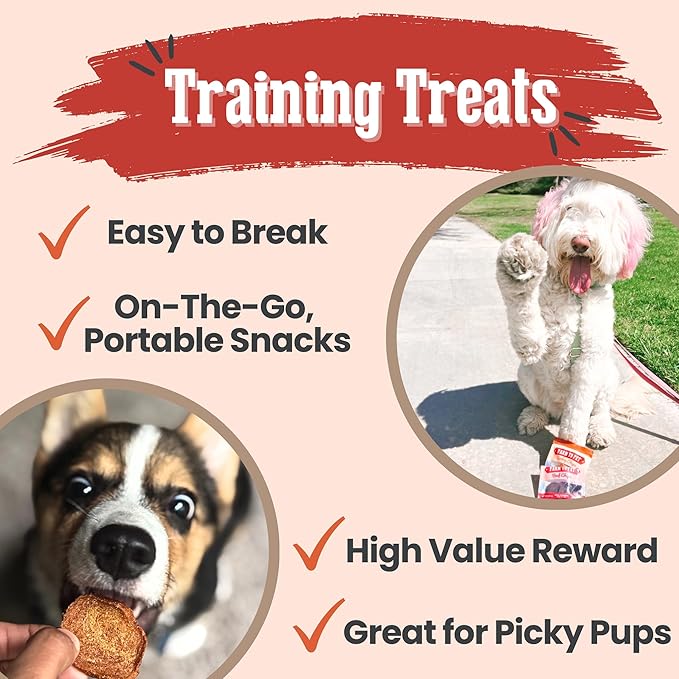 Farm To Pet - Puppy Packs 'N Snacks Dog Treat Starter Pack - Turkey 4oz + 1 Chicken & 1 Beef & 1 Fish Snack Pack - Single Ingredient Training Treats, All Natural, Lean for Small, Medium, Large Breeds