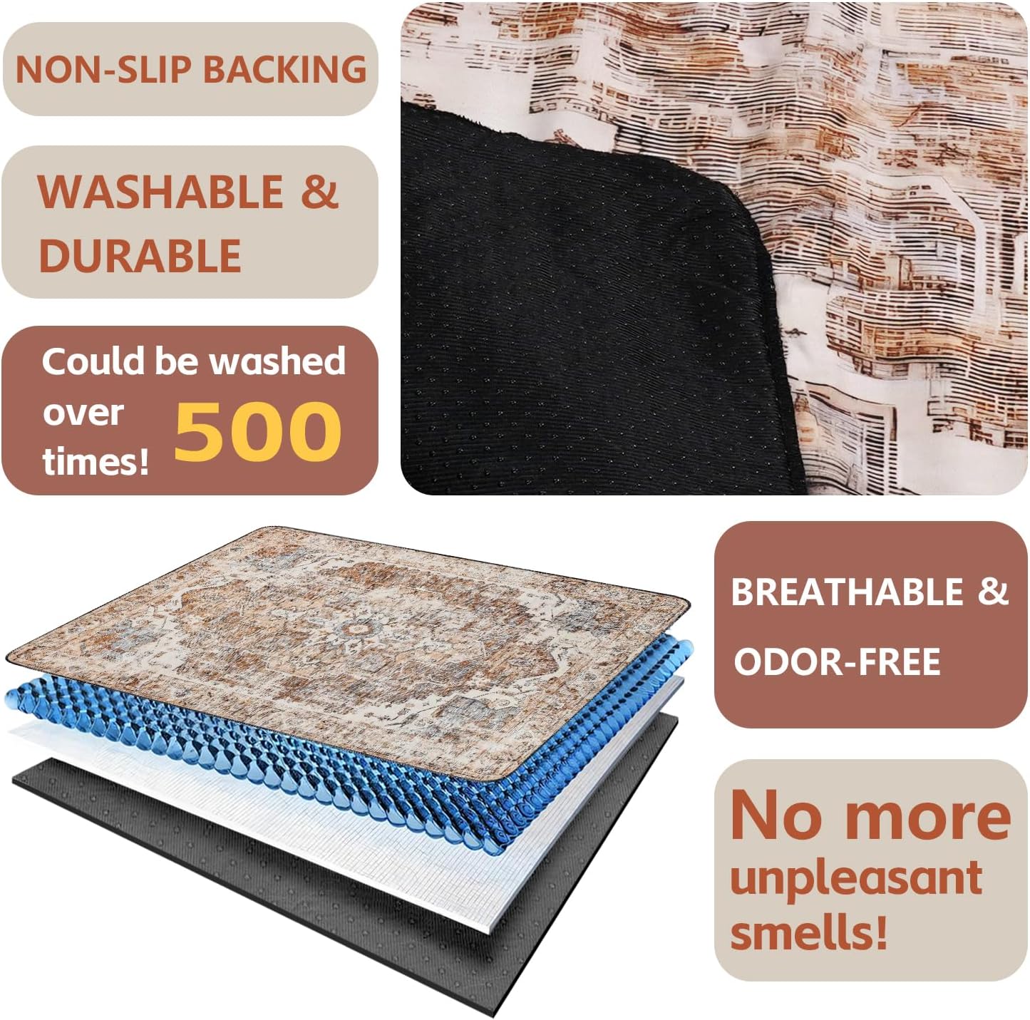 Washable Pee Pads for Dogs 2 Pack, Absorbent Reusable Puppy Pads Waterproof, Leakproof & Non-Slip Whelping Pad, Potty Training Pads for Dogs Playpen Mat 24x36