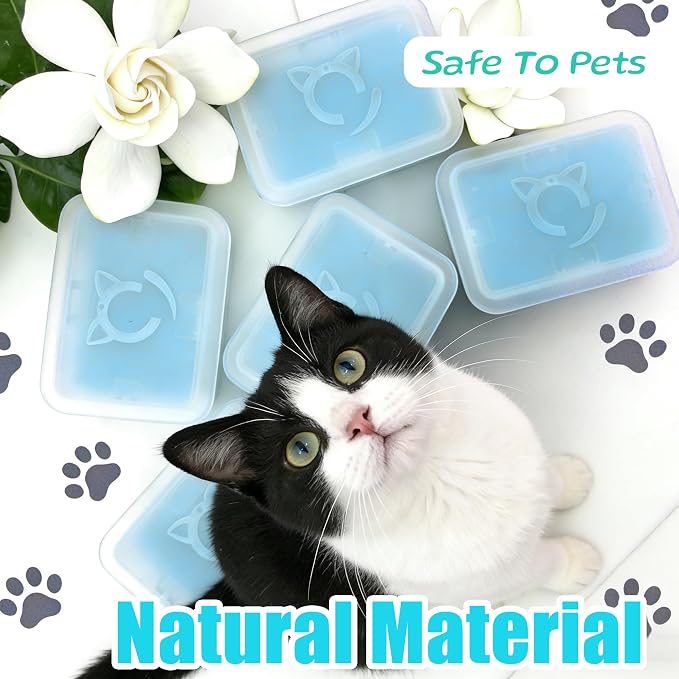 PurifyLogix 6PCS N60 Odor Control for PUROBOT Self Cleaning Cat Litter Tray | For PUROBOT Ultra/ Max Pro/2 / Crystal Duo Self Cleaning Cat Litter Tray, Blue Natural Litter Box Deodorizer