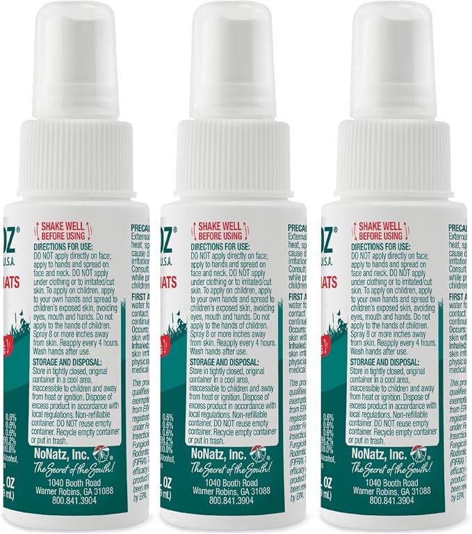 No Mosquitoz Botanical Insect Repellent, DEET-Free, Made with Natural Essential Oils, Non-Greasy Formula, Made in The USA, Woodsy Scent, 4 Ounce Spray Bottle