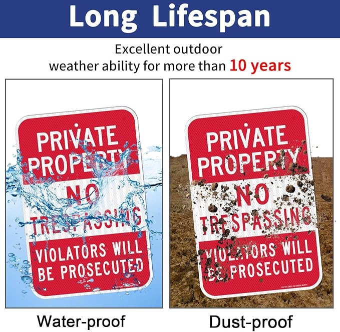 8x12 Inch Aluminum Metal Tin Sign, pet waste station notice stating legal obligations, wall and road plaque for yards and business areas