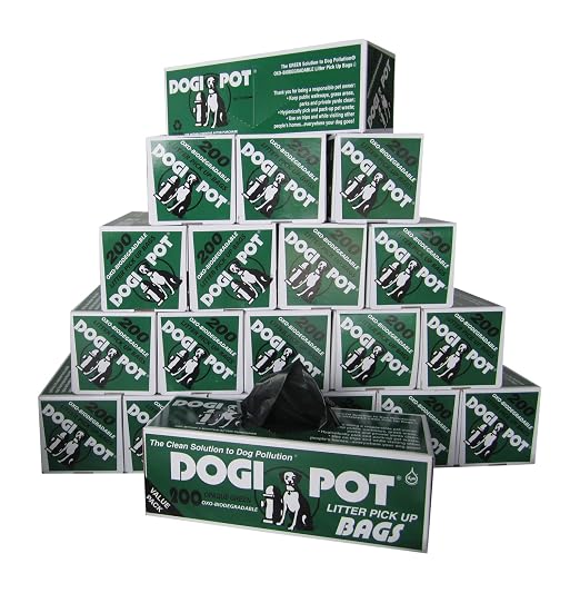 Dogipot 1003A-L Pet Station with Sign, Dispenser, Receptacle, Litter Bag Rolls, Trash Bags and 20 Roll Case with 4000 Pick Up Bags