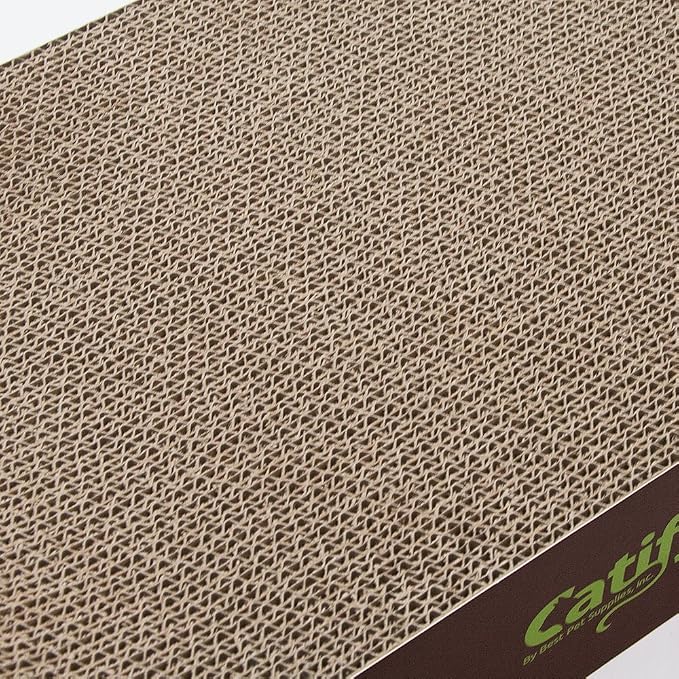 Best Pet Supplies Catify Cat Scratcher, Fun Interactive Scratchers, Posts, Poles, Claw Safe, Furniture Saver Indoor Play Support Natural Cat Behaviors Heavy Duty - Lounger I