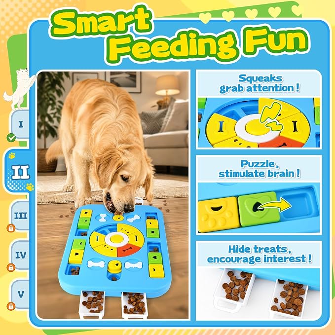 Forfon 10 Pack Complete Dog Puzzle Toy Set for All Breeds, Upgraded Enrichment Toys with Lick Mat & Slow Feeder Bowl, Suction Cup Design, Keeps Dogs Busy & Mentally Stimulated