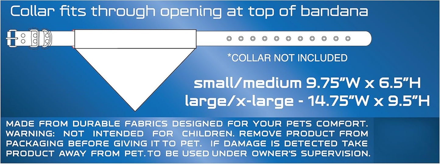 Pets First Collegiate Pet Accessories, Reversible Bandana, Wisconsin Badgers, Large/X-Large