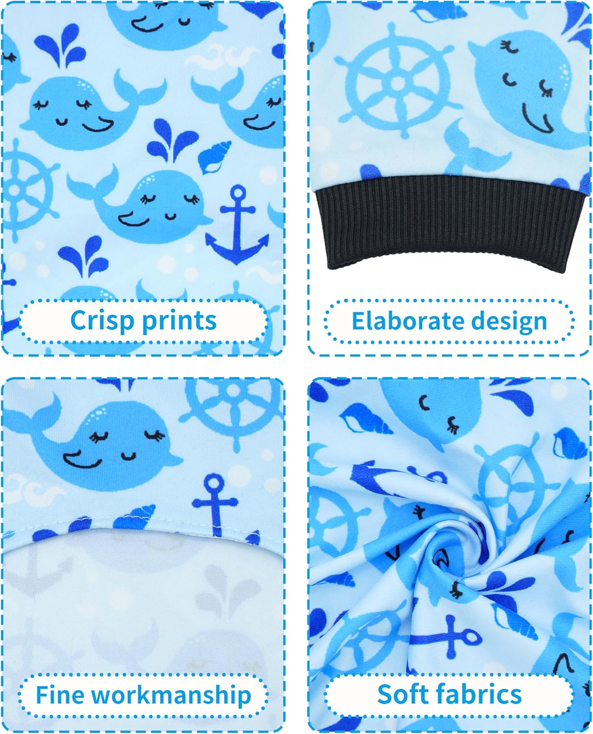 PET SHOW 4 Pack Small Dog Pajamas Watermelon Doggies Soft Stretchy PJs Whale Ice Cream Jumpsuit Puppy Cats Girl Boy Floral Onesies Outfits with Sleeve Pets Breathable Summer Dog Clothes Costume M