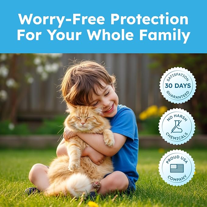 BugMD Pet Safe Flea Spray for Cats & Home | Natural Indoor Flea Killer & Tick Prevention | Plant-Based Flea Treatment for Carpet, Furniture & Cat Trees with Essential Oils
