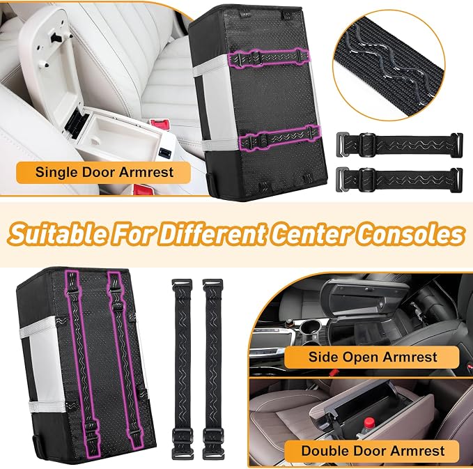Portable Dog Car Seat for Small Dogs, Puppy Car Seat, Black&White | Booster Seat With Safety Leash & Adjustable Straps Keeps Small Dogs Secure. Removable Washable Cushion. Fits Most Cars.