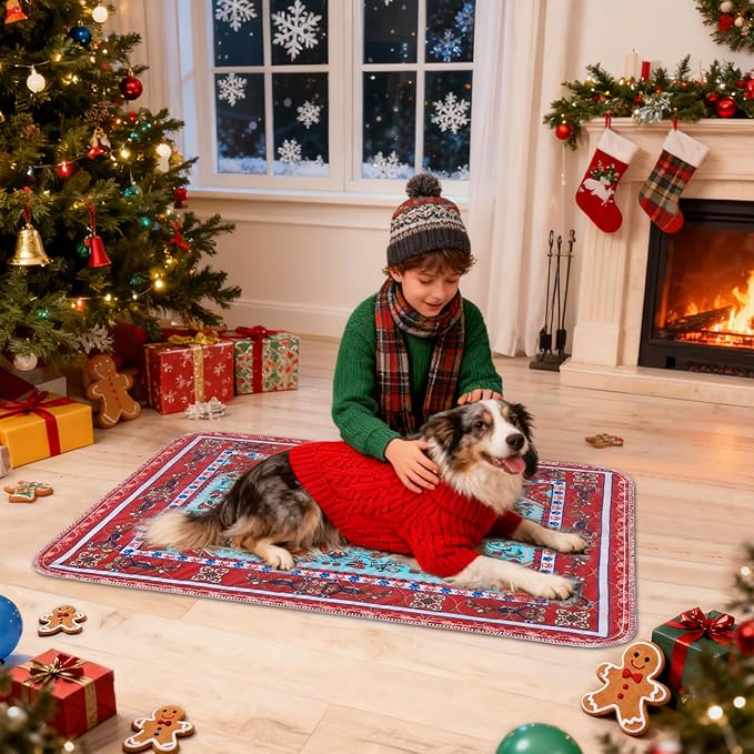 Homimp Washable Pee Pads for Dogs, 2 Pack Reusable Puppy Pads Waterproof, Absorbent and Leakproof Dog Pee Pads, Non Slip Puppy Training Pads, Pet Mat for Floor, Crate, Couch, Whelping,Brown, 24"x36"