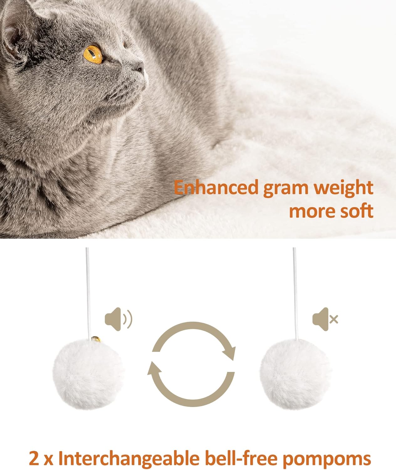 FourFurPets 43.8in 3-Tier Modern Cat Tree Tower Condo, Cat Scratch Posts for Indoor Cats, Big Plate, Two 19.7in Full Sisal Scratching Posts, Rustic Brown