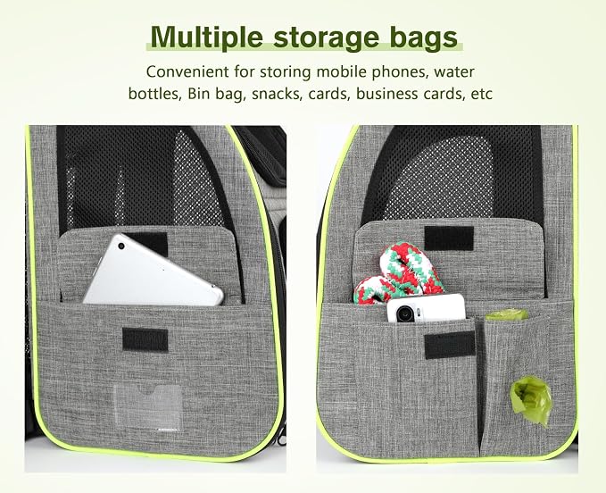 pecute Cat Backpack with Curtain, Cat Carrier Backpack Breathable, XL