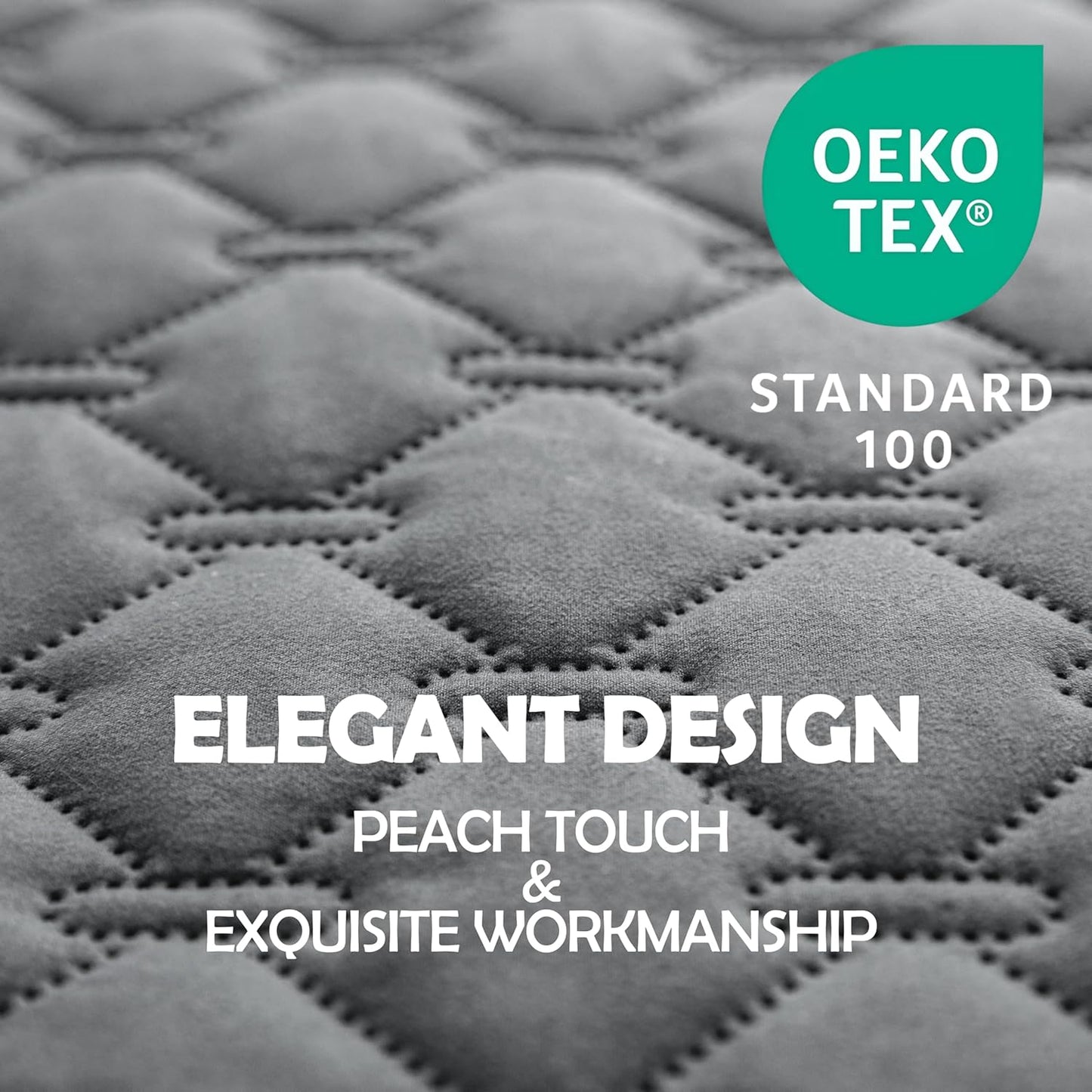 gogobunny 3X Stronger Waterproof Pet Blanket, Scratch Proof Furniture Protector for Dogs Cats, Reversible Cover 52x82 Inch, Dark Grey/Light Grey