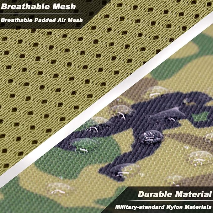 Tactical Dog Harness Large,Military Service Weighted Dog Vest Harness Working Dog MOLLE Vest with Loop Panels,No-Pull Training Harness with Leash Clips for Walking Hiking Hunting(Camo,XL)