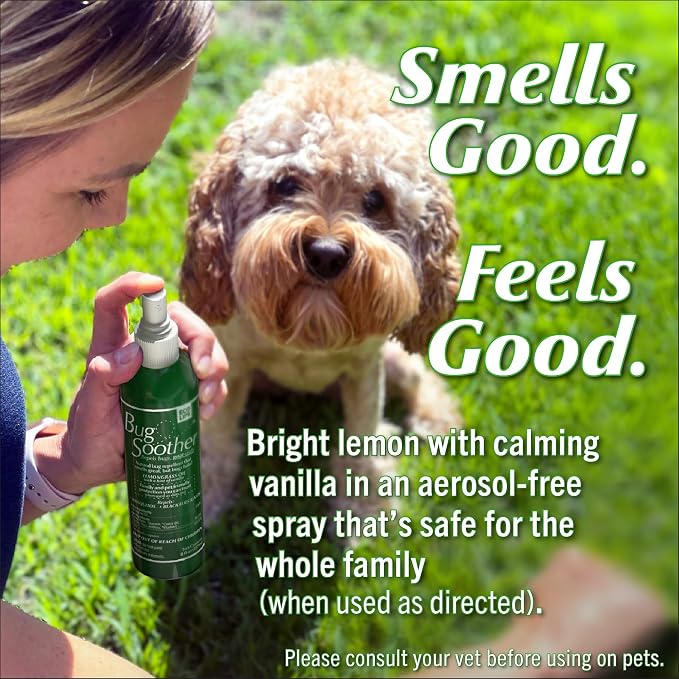 Bug Soother Natural Insect Repellent Spray, DEET-Free Family Pack (4 Count) | Plant Based | Repels Mosquitos, Gnats & No See'ums | Family Safe | Made in the USA