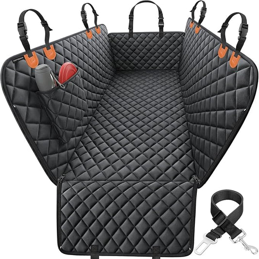 URPOWER Dog Car Seat Cover for Pets 100% Waterproof Seat Cover Hammock 600D Heavy Duty Scratch Proof Nonslip Durable Soft Back Seat Covers for Cars and SUVs
