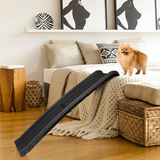 ZENY Dog Ramp for Car, 62inch Long Portable Dog Ramps for Large Dogs | with Non-Slip Surface Dog Car Ramp, Folding Dog Ramp for SUV & Truck