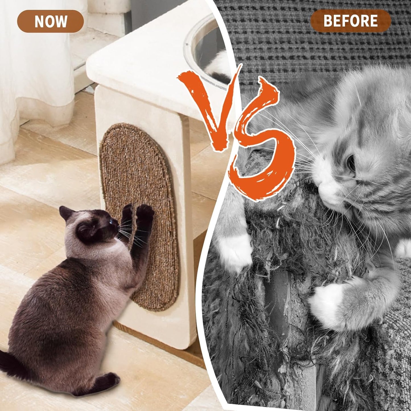 Modern Cat Tree for Indoor Cats with Sisal Rope Scratching Posts, Hand-Woven Cat Condo & Top Perch, Space Capsule Cats Nest, Cute Cat Tree with Interactive Cat Toy