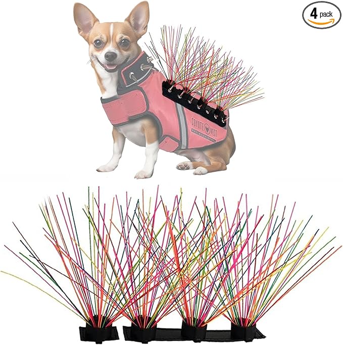 Coyotevest Coyotewhiskers Protective Nylon Dog Harness Bristles, Rainbow | Nylon Bristles for Coyotevest or Spikevest Help Deter Coyotes, Aggressive Dogs and Birds of Prey Dog Accessory Made in USA