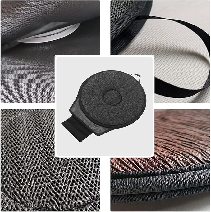 360 Rotating Seat Cushion for Car,Swivel Seat Cushion for Car for Elderly, 360 Rotating Car Seat Non Slip Cushion Support, Portable Rotating Car Seat Cushion for Elderly, Adult and Pregnant (Black)