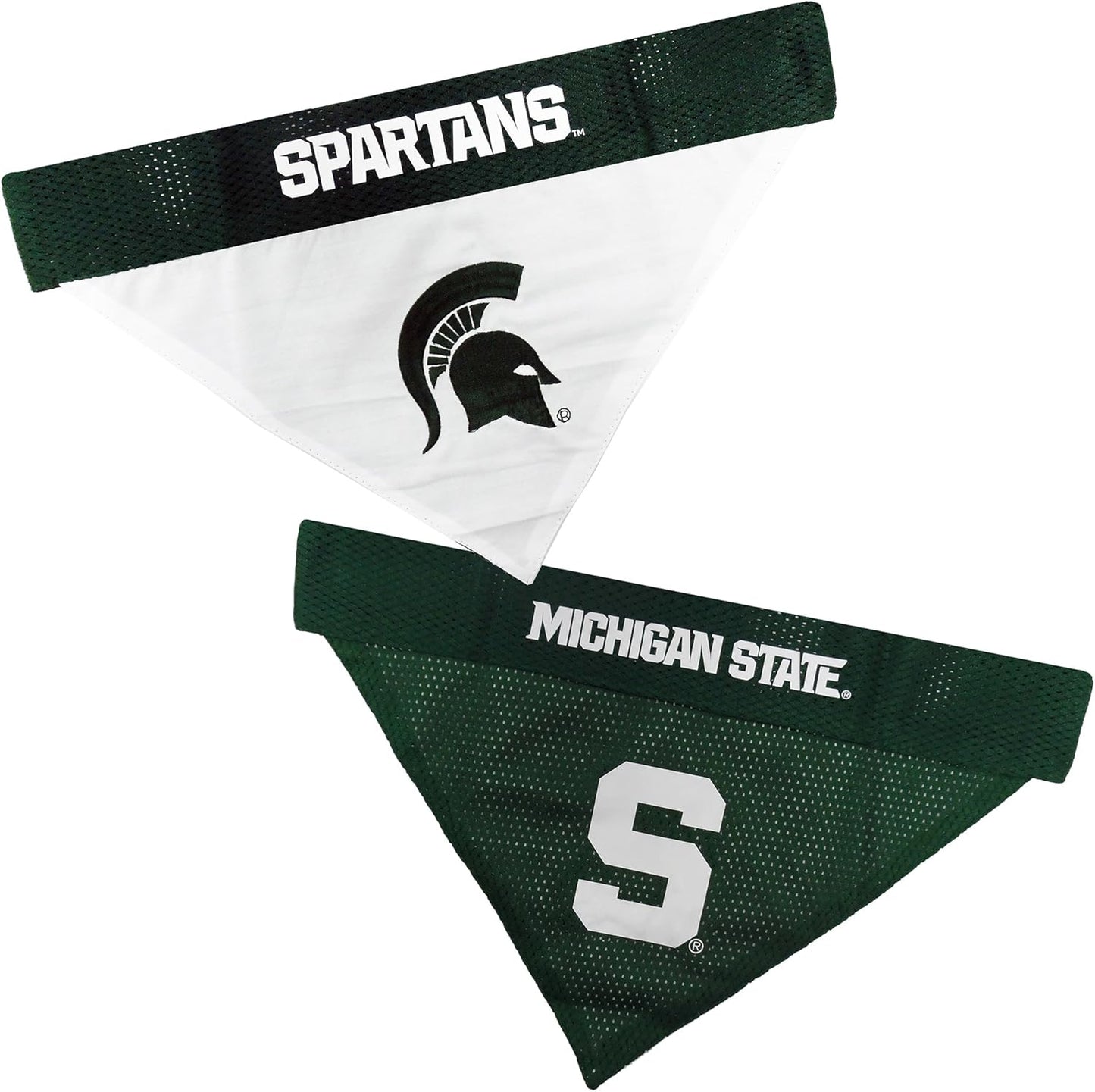 Pets First Collegiate Pet Accessories, Reversible Bandana, Michigan State Spartans Size XX-Large