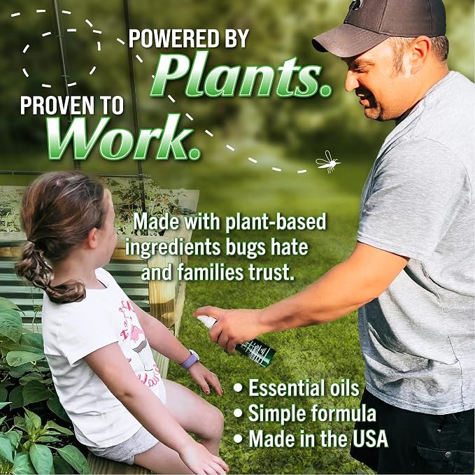 Bug Soother Natural Insect Repellent Spray, DEET-Free 8 oz. (2 Count) | Plant Based | Repels Mosquitos, Gnats & No See'ums | Family Safe | Made in the USA