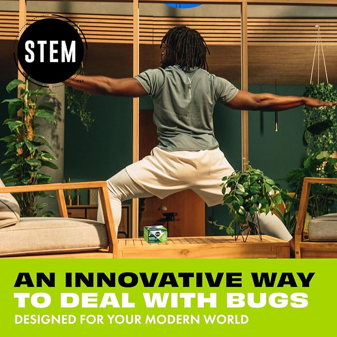 STEM Mosquito and Tick Repellent Wipes with Botanical Extracts - 10 Wipes (Pack of 8)
