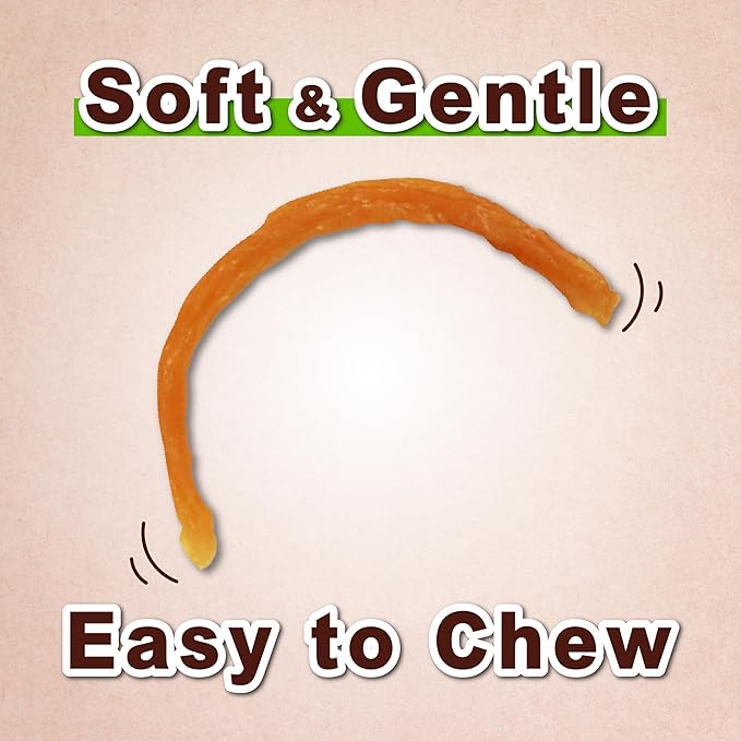 A Freschi srl Soft Chicken Dog Treats, All Natural, High-Protein, Healthy & Easily Digestible, Grain-Free Puppy Chews, Human Grade Training & Rewards Dog Snacks, Chicken Sticks, 16 oz Pack