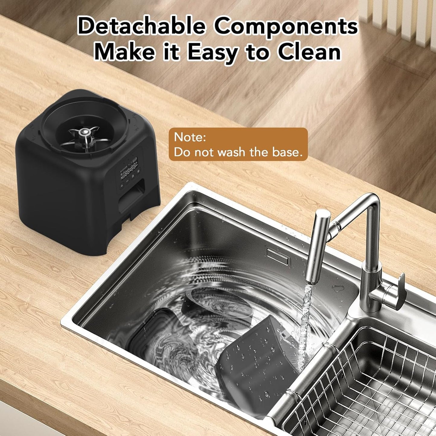 Automatic Dog & Cat Feeder with Freshness Preservation, 4L Timed Cat Feeder with LCD Screen.Up to 6 Meals Per Day and 1-15 Portion for Cats & Dog (Black)