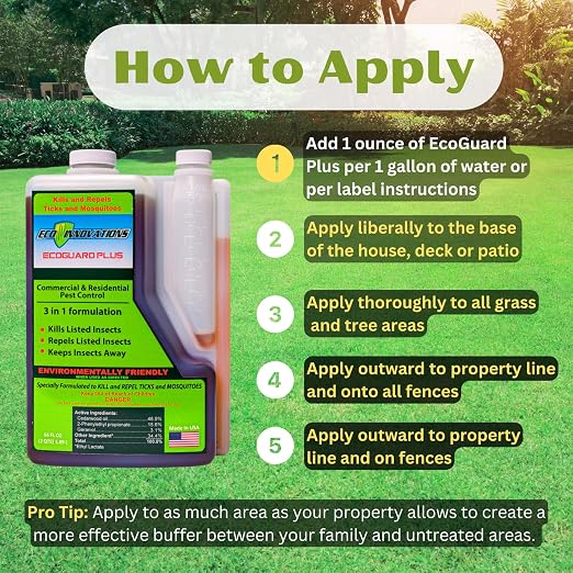 Mosquito Fogger Yard Spray, Natural Tick Control, 16oz