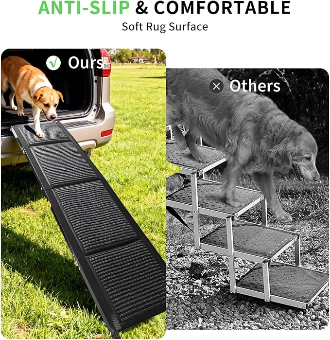 Dog Ramp for Car, Folding Pet Ramp, 63"