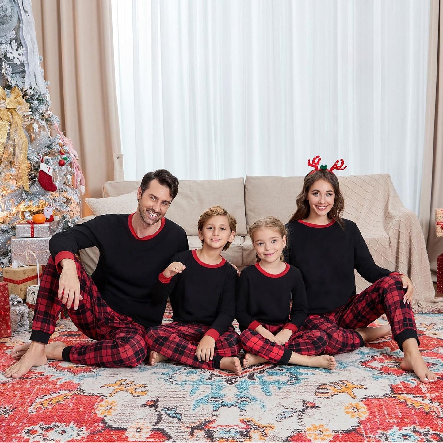 Matching Family Christmas Pajamas Set - Xmas Sleepwear PJs