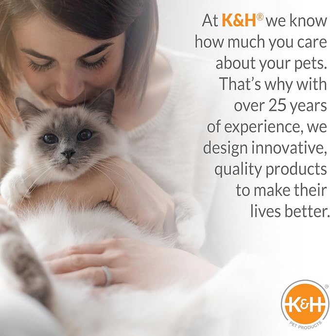 K&H Heated Cat House, Outdoor Extra-Wide Kitty House, Safety Listed, 20W | Heated Cat House for Outside, Weatherproof Shelter for Ferals, Insulated Shelter, 2 Doors, Waterproof Kitty Bed, Olive