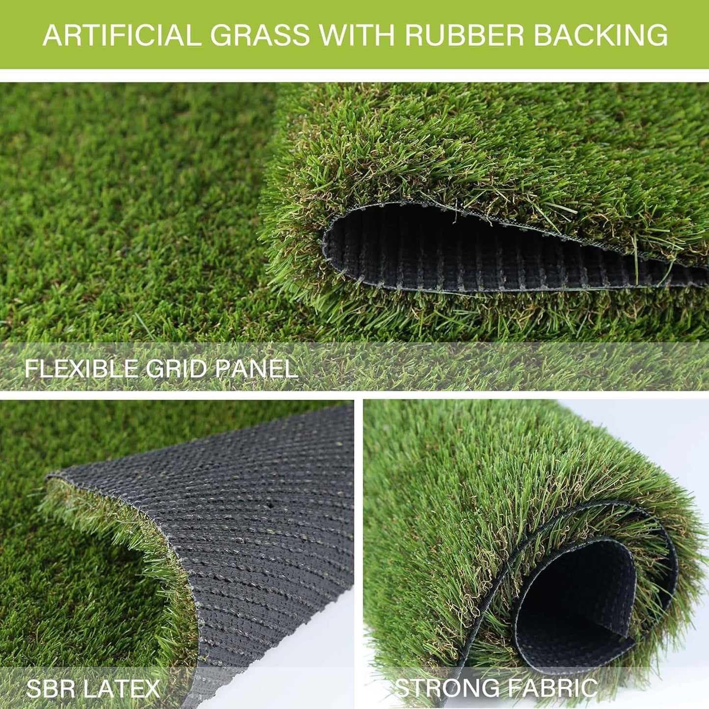 Dog Grass Pads 5 x 8 FT Artificial Grass Pee Pads for Dogs Potty Fake Grass Rug Turf Mat for Dogs Training Indoor Outdoor Garden Lawn Artificial Grass Rug