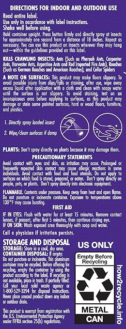 Stem Kills Ants, Roaches and Spiders: Plant-Based Active Ingredient Bug Spray, Botanical Insecticide for Indoor and Outdoor Use; 10 fl oz (Pack of 2)