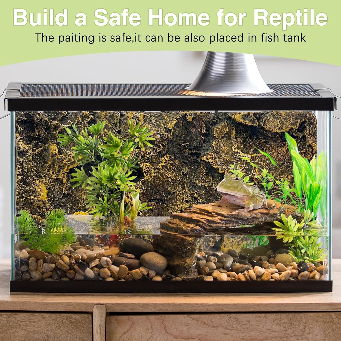 Hamiledyi Rock Terrarium Background Reptile Tank Backgrounds Snake Habitat Decoration Leopard Gecko 3D Wall Backdrop Aquarium DéCor Backgrounds for Lizards Bearded Dragons Tortoises Tree Frogs