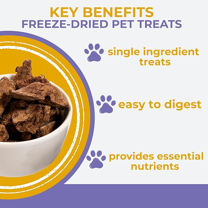 Momentum Carnivore Nutrition Freeze-Dried Chicken Liver Dog Treats & Cat Treats – Single-Ingredient, High-Protein, Grain-Free, Naturally Flavorful – Made in USA – 3.5 oz Bag