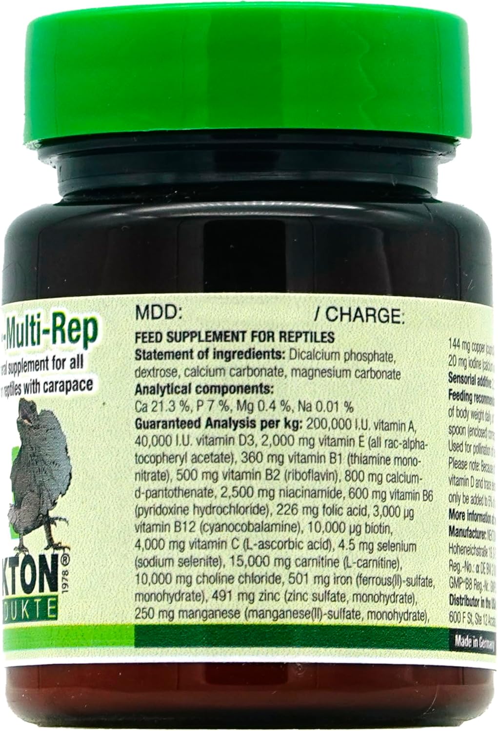 Nekton Multi-Rep Vitamins and Minerals for all Reptiles, 35gm,white
