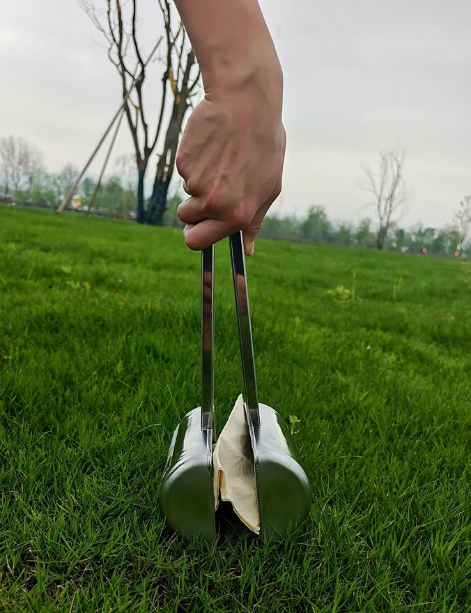 13.5" Stainless Steel Metal Dog Pooper Scooper for Yard | Heavy Duty, Very Easy to Use, One-Hand Operation, For Yard & Outdoor Walks, Works on Grass, Gravel, Concrete