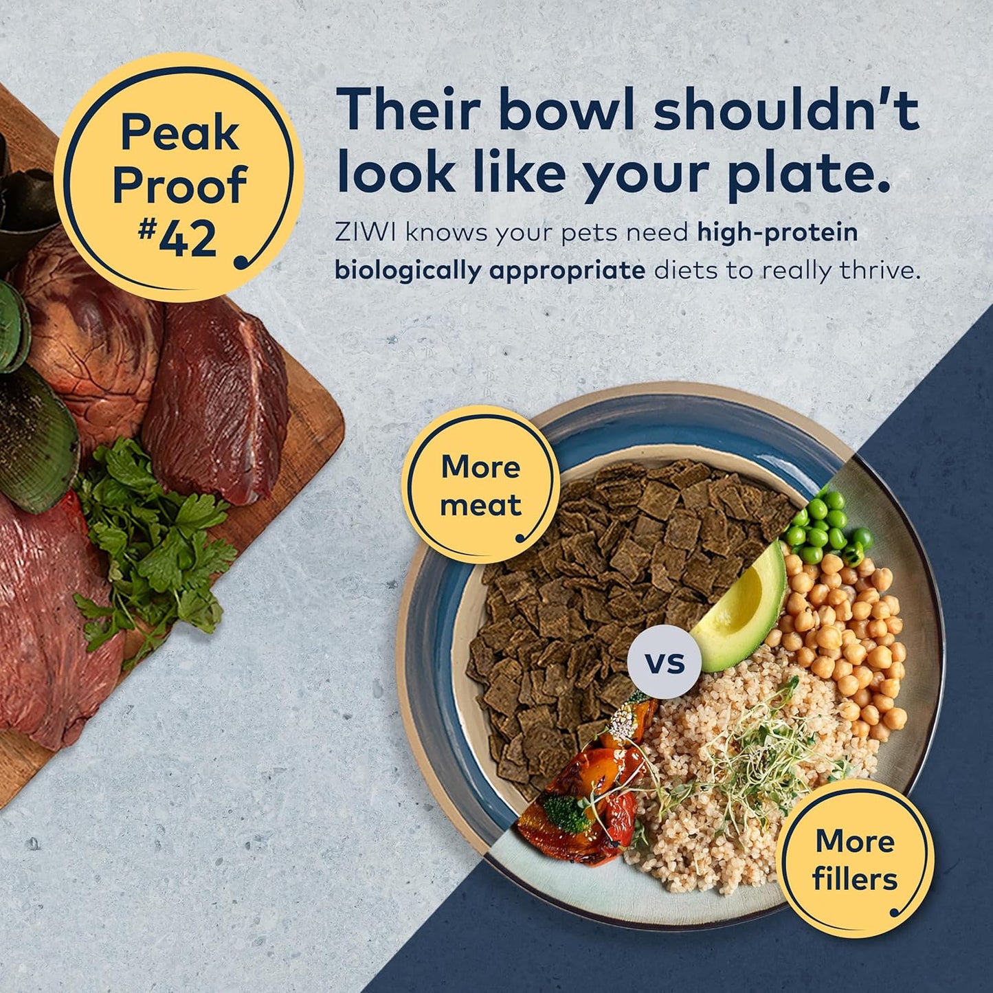 ZIWI Peak Air-Dried Dog Food – Lamb - All Natural, High Protein, Grain Free, Limited Ingredient w/ Superfoods (88oz)