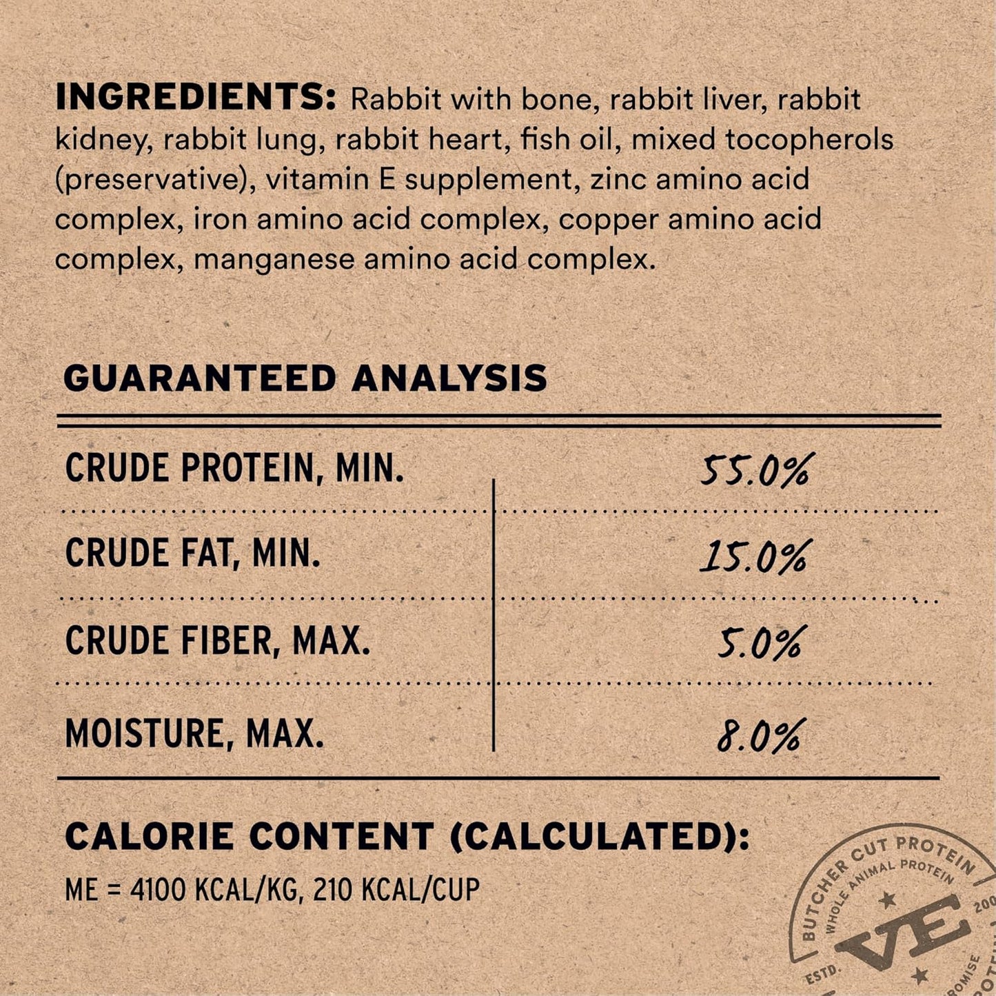 Vital Essentials Freeze-Dried Raw Rabbit Meal or Mixer Dog Food Crunchy Mini Nibs, 5.5 oz