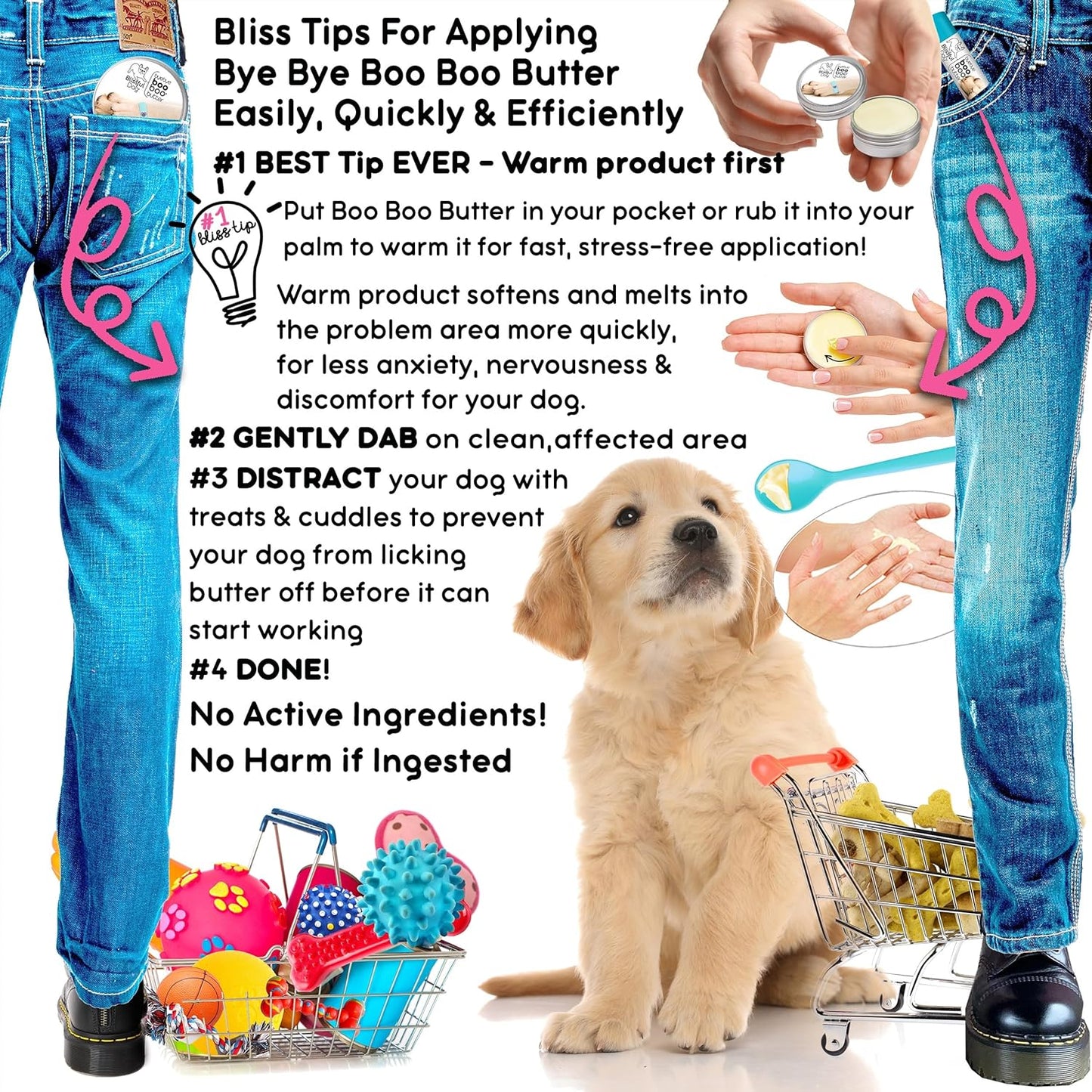 The Blissful Dog .15 oz Tube Rottweiler Booboo Butter