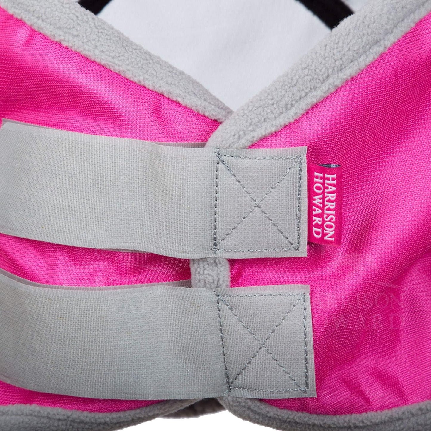 Harrison Howard CareMaster Pro Luminous Horse Fly Mask Standard with Ears UV Protection for Horse Flamingo M Cob