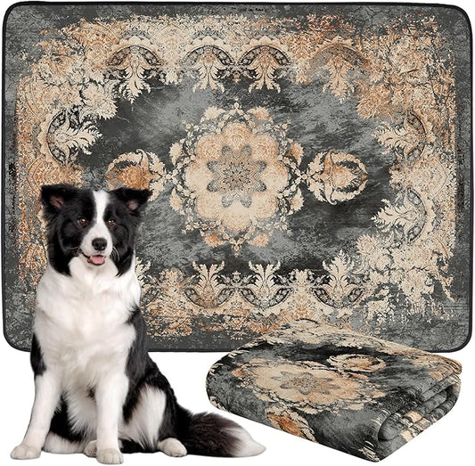 Washable Pee Pads for Dogs, Reusable Dog Training Pads. 54''x72'' Super Absorbent Dog Rugs, Non-Slip and Leakproof Washable Pee Mat for Dogs, Large Whelping Pads for Crates and Floors