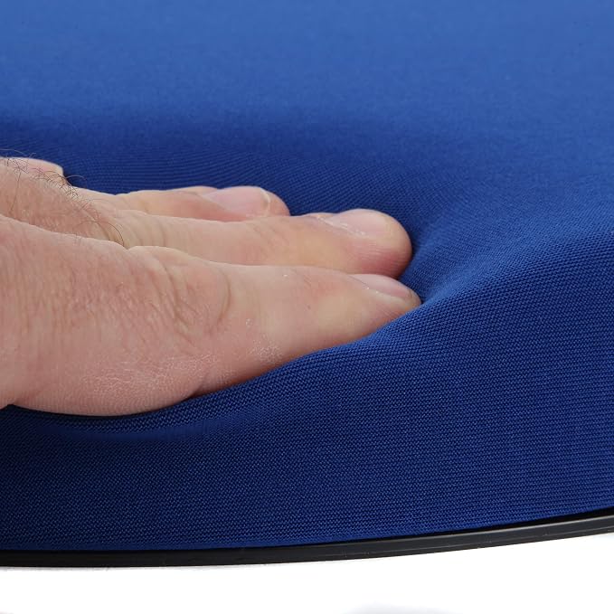 Trenton Gifts Portable Swivel Seat Cushion, 360 Degree Rotation, Up to 300 Lbs Capacity, Polyester, Blue