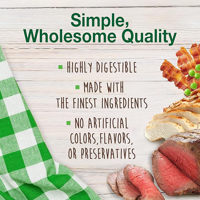 Nylabone Healthy Edibles Natural Dog Chews, Long Lasting Bones for Dogs, Roast Beef & Chicken Flavor Dog Treats, X-Small (3 Count)