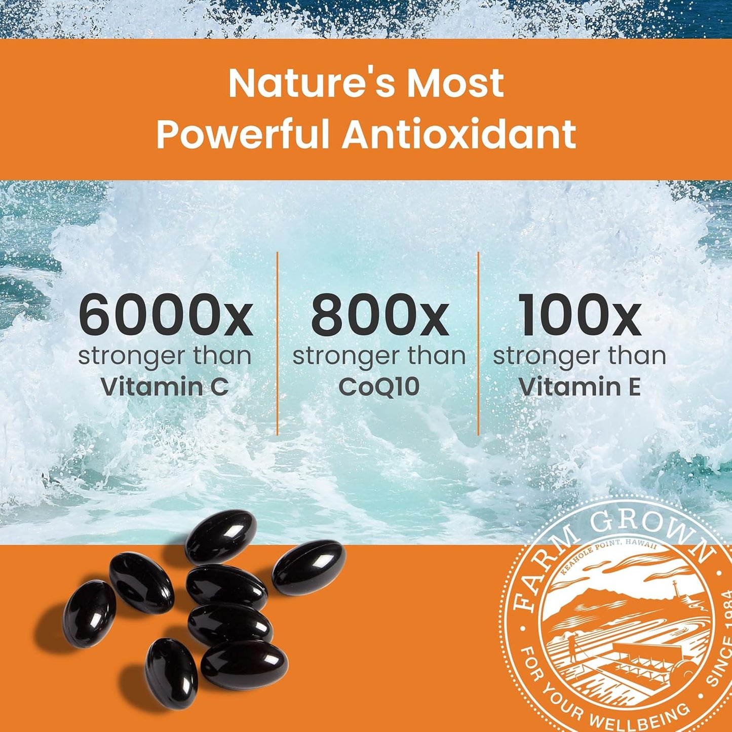 NUTREX HAWAII BioAstin Hawaiian Astaxanthin - 12mg, 90 Softgels - Farm-Direct Premium Antioxidant Supplement to Support Eye, Skin, Joint & Immune System Health - Non-GMO & Gluten-Free