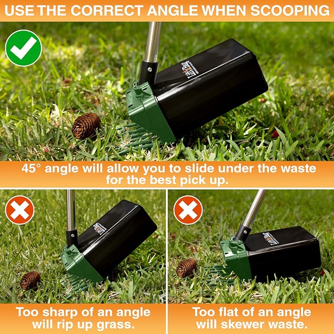 Neater Pet Brands Lift N’ Bag 2.0 Dog Pooper Scooper with Bag Attachment & 31" Pole for Small to Large Dogs, New Longer Pole, 195 Refill Bags, Heavy Duty Dog Poop Scooper for Yard, One-Hand Use