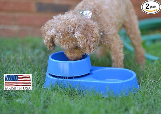 The 3-in-1 Ant Free Pet Dish (Small Blue)