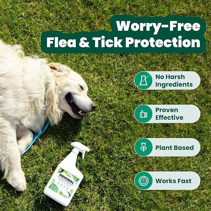 Cedarcide Original Bug Spray | Repel & Kill Fleas, Ticks, Mosquitoes, Mites, Ants & Chiggers | Natural Cedar Oil | Eco-Friendly | Pint (16 Oz.)